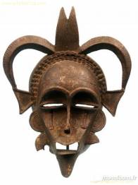 MASCARA DE BRONCE SENUFO