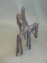 MUJER Y HOMBRE A CABALLO