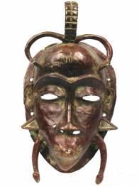 MASCARA DE BRONCE KPELIE